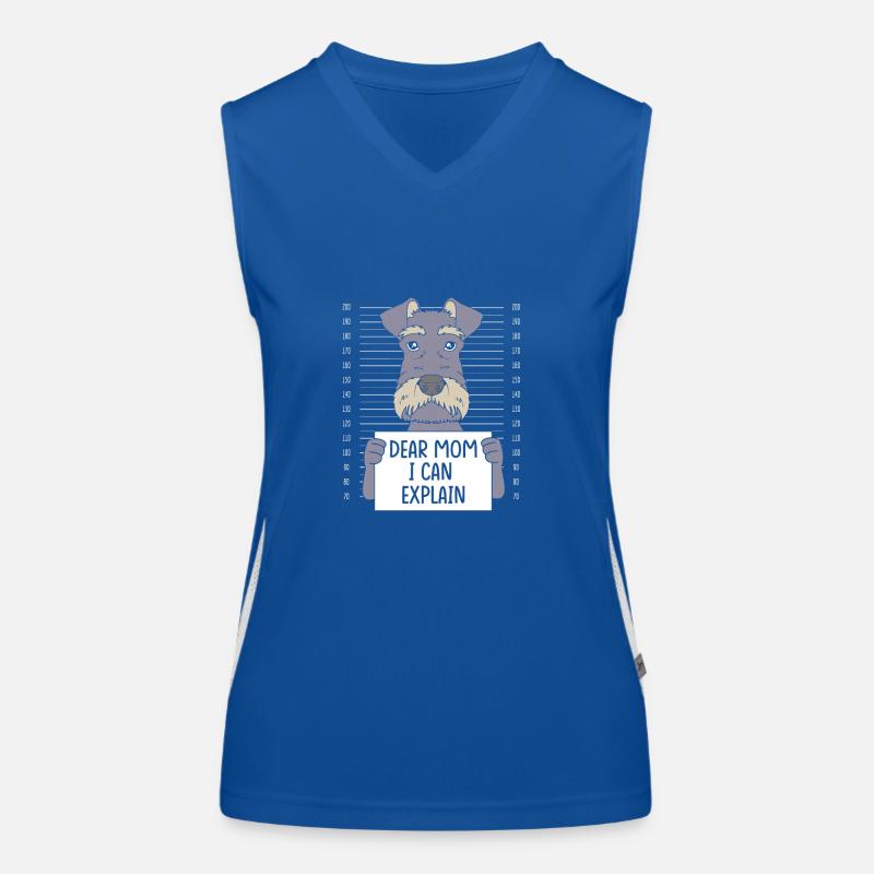 Miniature Schnauzer Women's Functional Contrast Tank Top