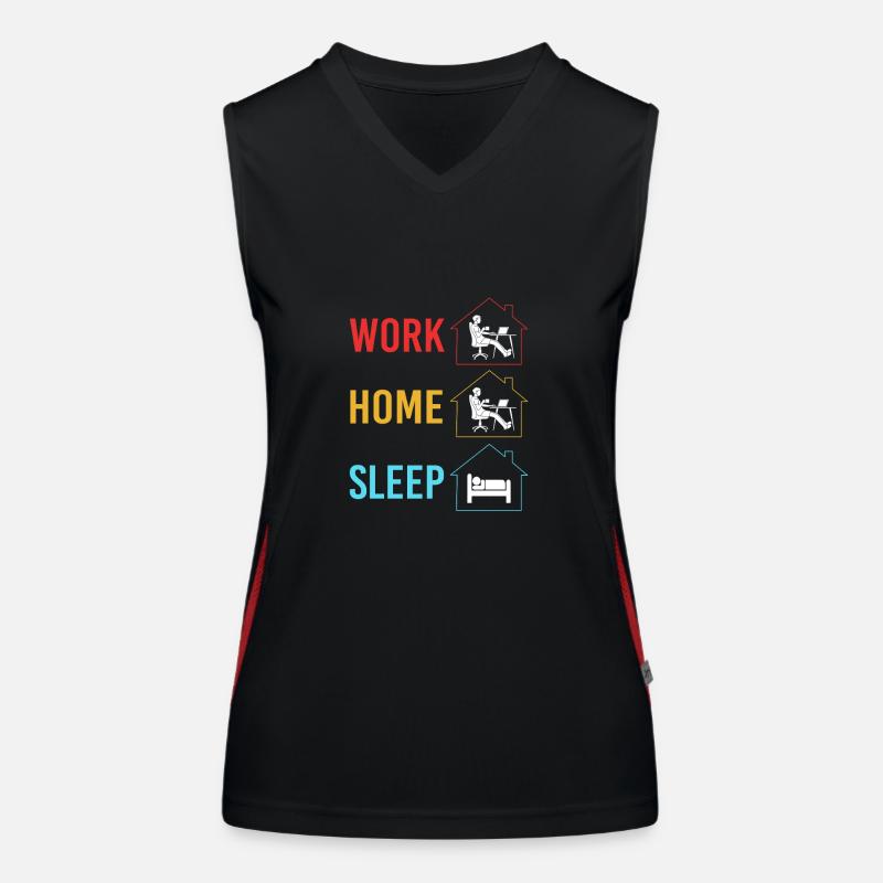 Remote Homeoffice Funktionelles Kontrast-Tank Top für Frauen
