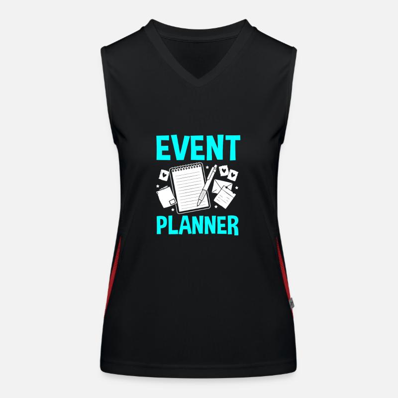 Event Planer Funktionelles Kontrast-Tank Top für Frauen