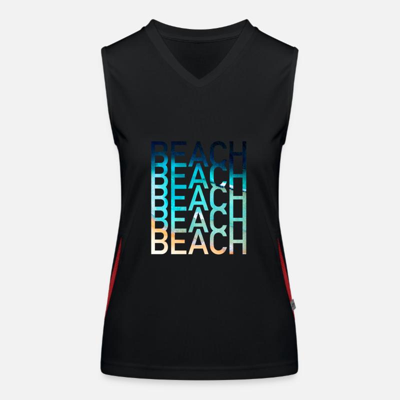 Plage Été Débardeur respirant contrasté Femme