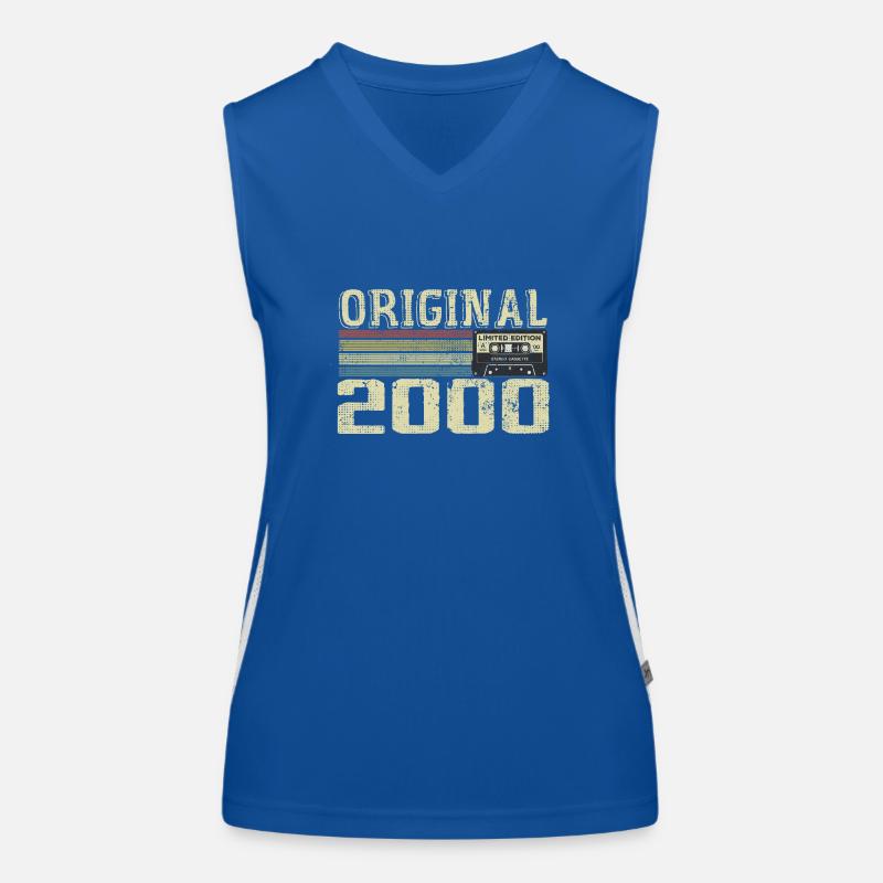 2000 Birthday Parties - 2000 Retro Gift Women's Functional Contrast Tank Top