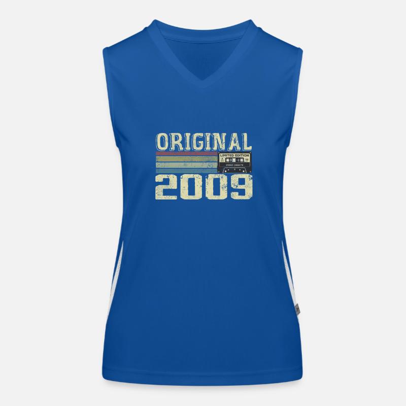 2009 Geburtstagsfeiern - Retro Geschenk 2009 Funktionelles Kontrast-Tank Top für Frauen