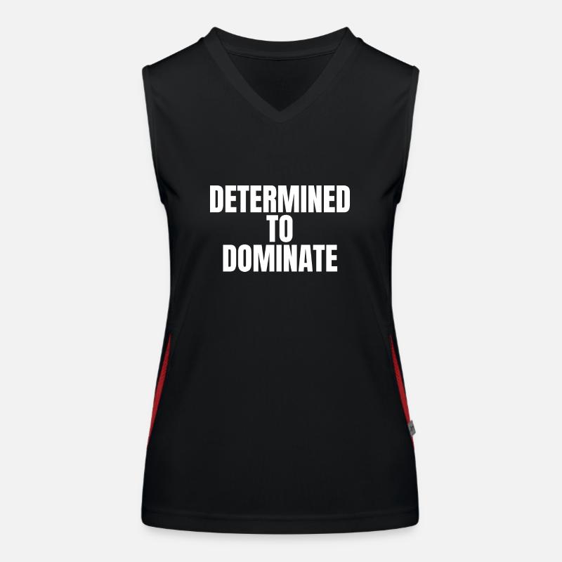 Determined to dominate Women's Functional Contrast Tank Top