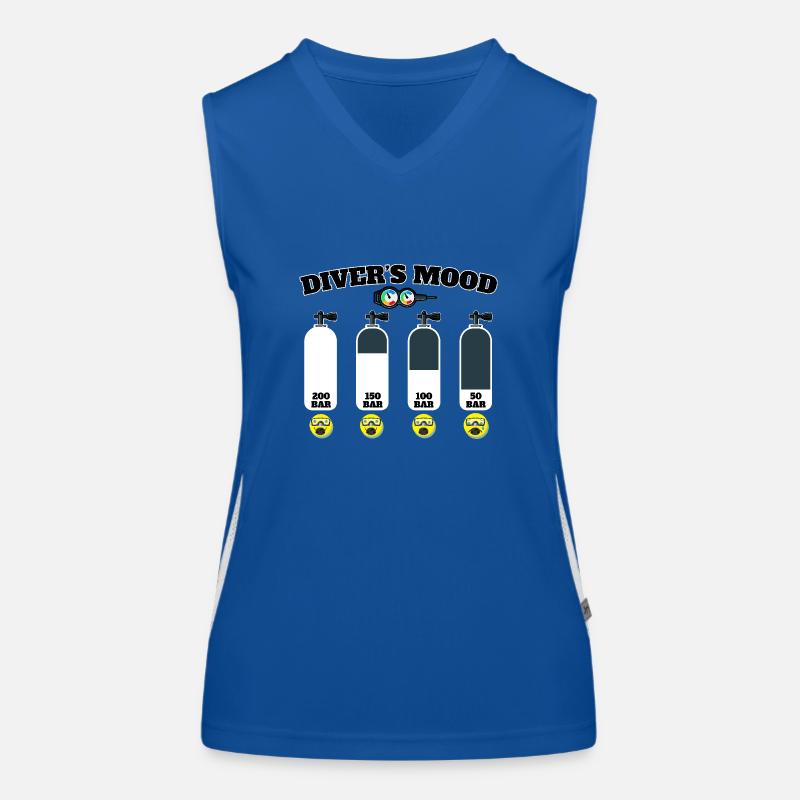 Scuba Diving Diver Diving Diver Scuba Women's Functional Contrast Tank Top