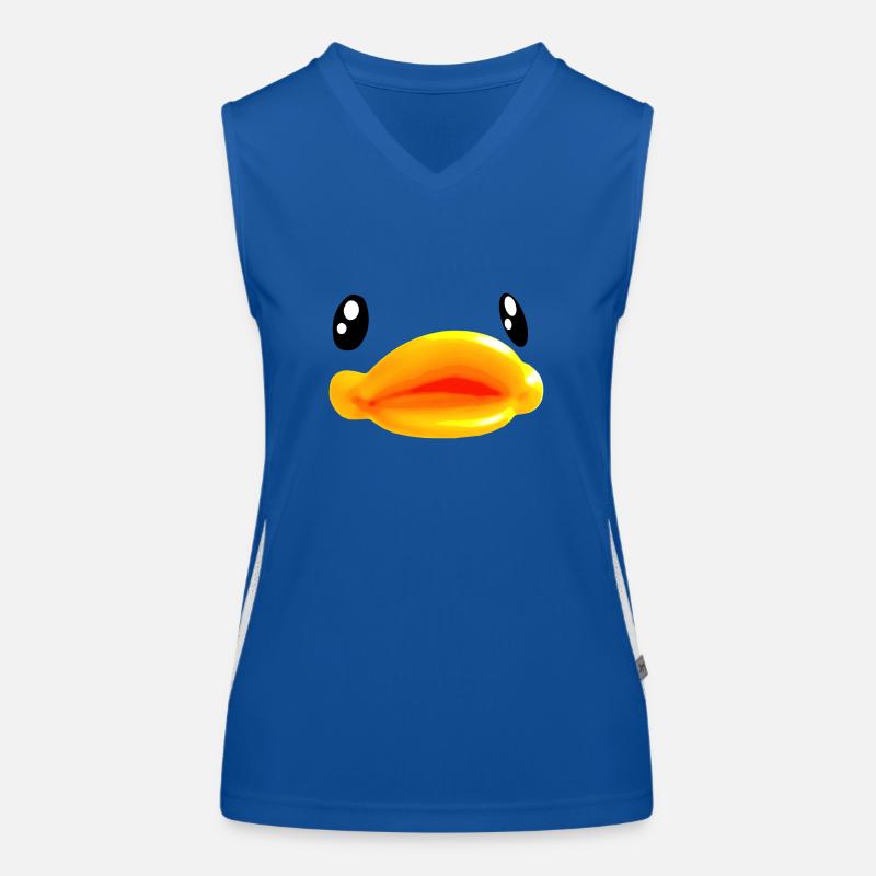 animal bird duck goose Women's Functional Contrast Tank Top