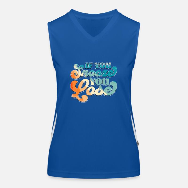 Si vous dormez, vous perdez Débardeur respirant contrasté Femme