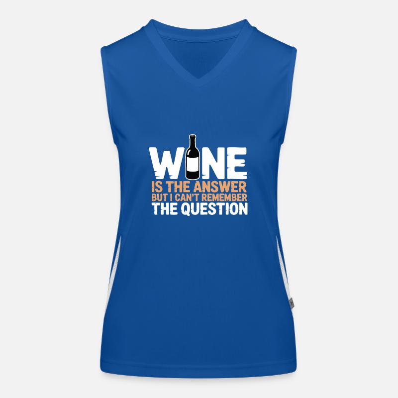 Wine is the answer – I just forgot the question Women's Functional Contrast Tank Top