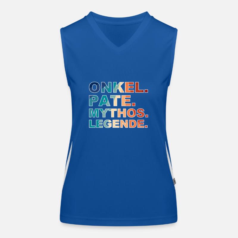 Onkel Pate Mythos Legende Funktionelles Kontrast-Tank Top für Frauen