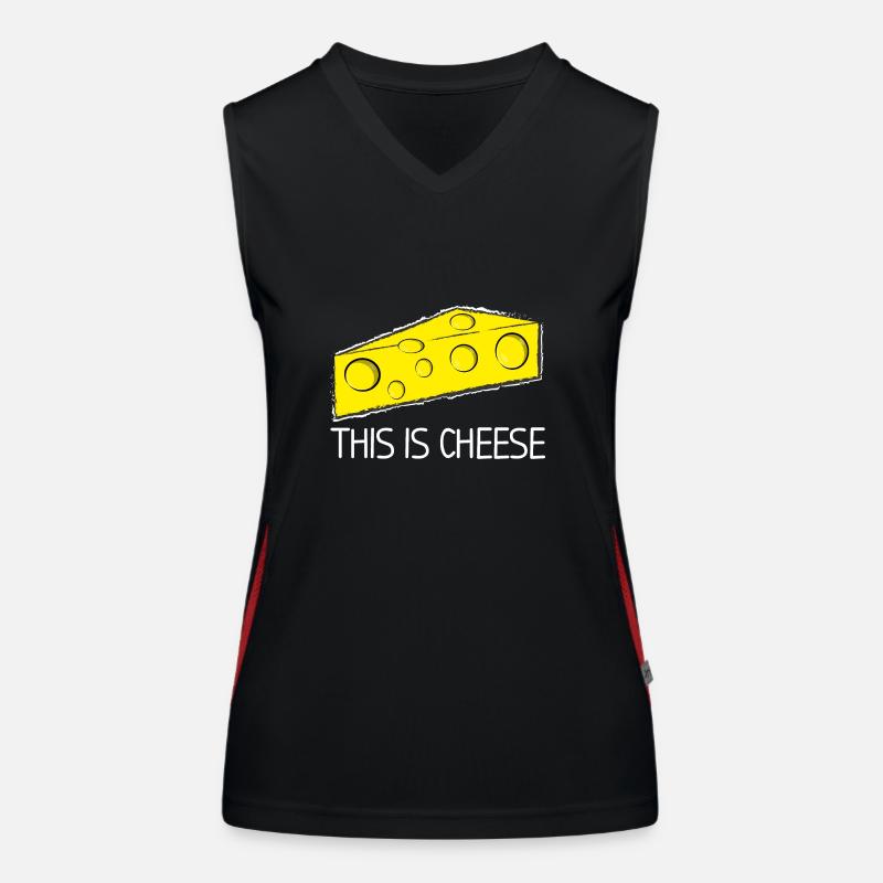 This is cheese Women's Functional Contrast Tank Top