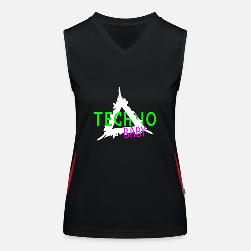 Techno baby 3 Women's Functional Contrast Tank Top