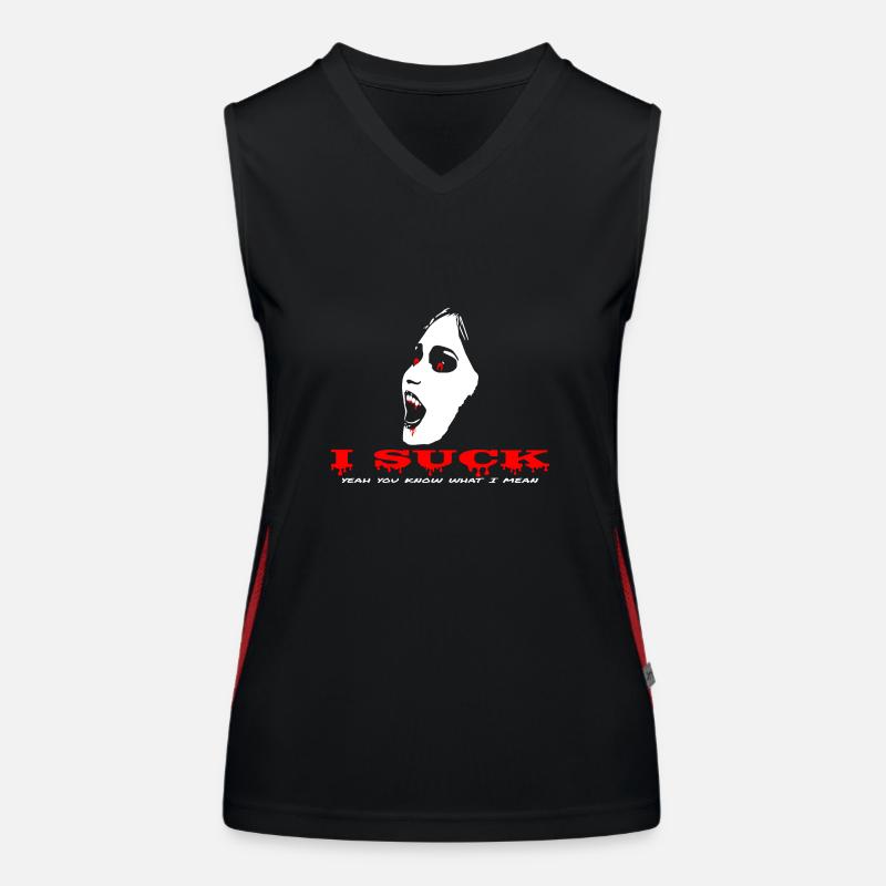 Je suce le plaisir du vampire Débardeur respirant contrasté Femme