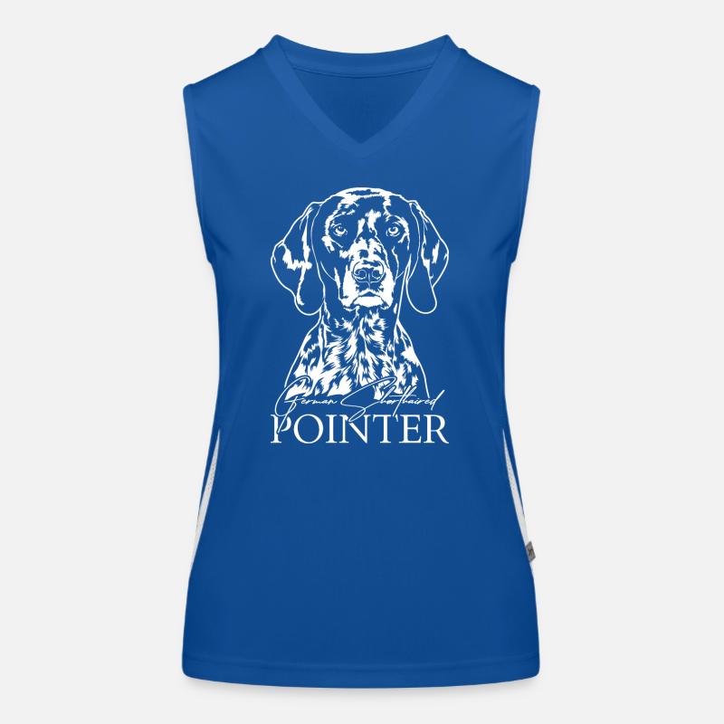 German Shorthaired Pointer Hund Wilsigns Jagdhunde Funktionelles Kontrast-Tank Top für Frauen