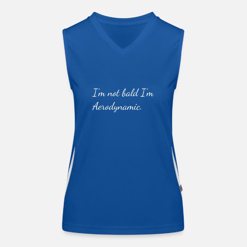 I'm not bald I'm Aerodynamic Women's Functional Contrast Tank Top