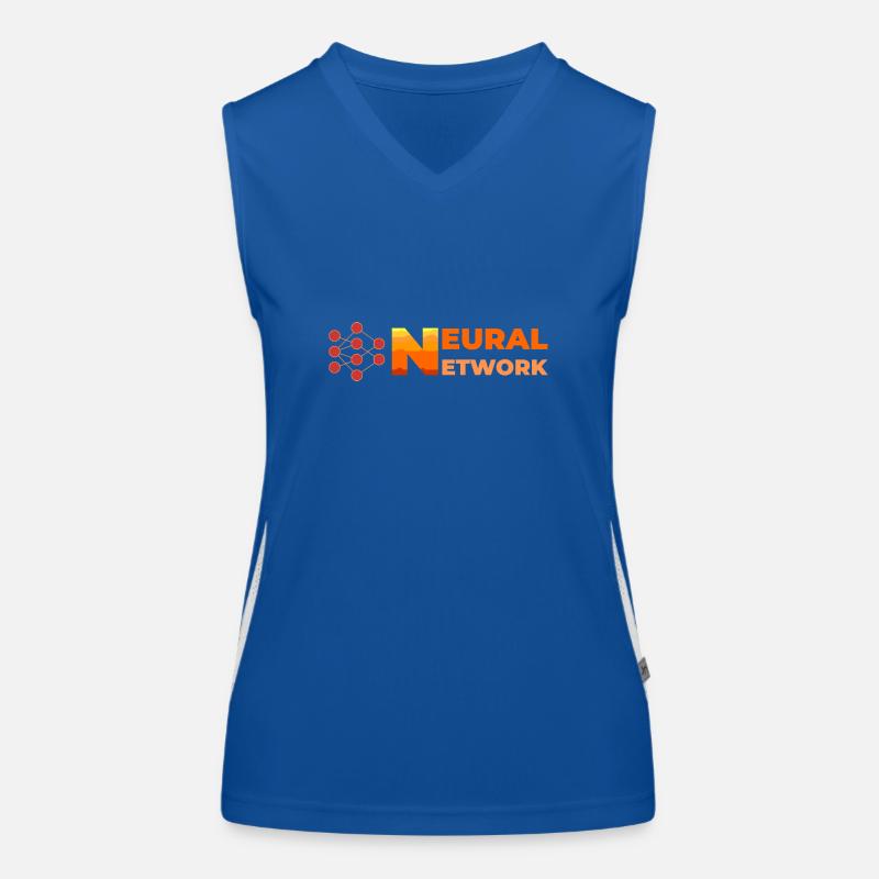 Neural network Women's Functional Contrast Tank Top