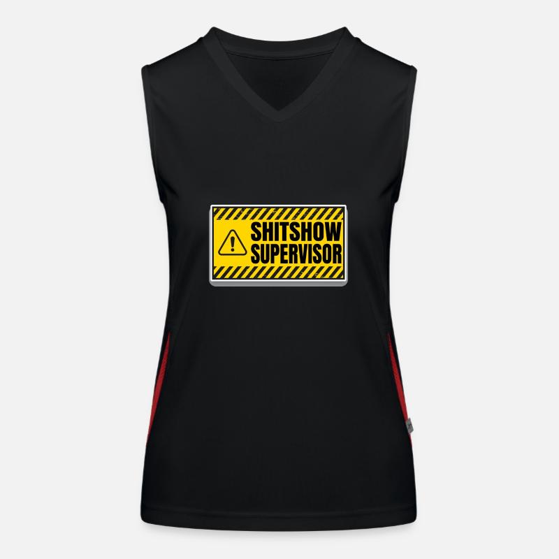 Shit Show Supervisor Funktionelles Kontrast-Tank Top für Frauen