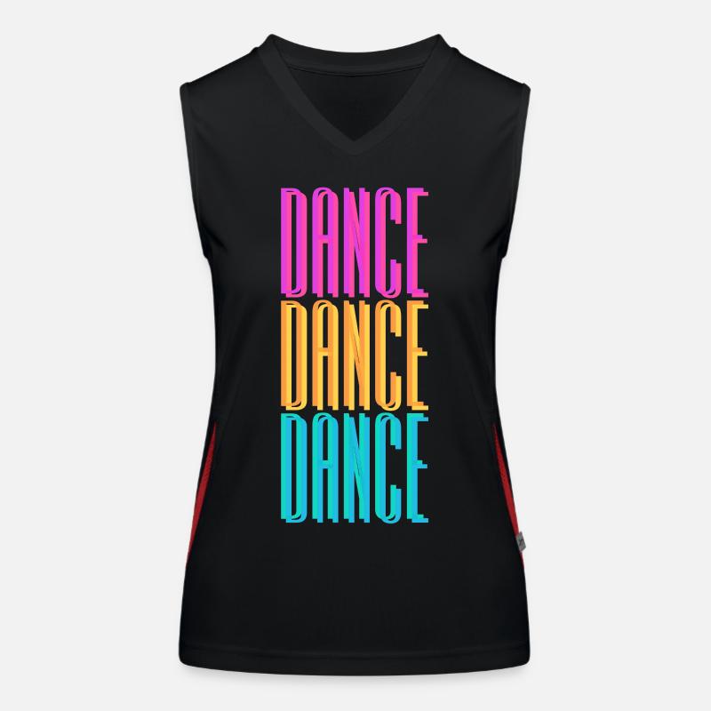 dance dance dance Funktionelles Kontrast-Tank Top für Frauen