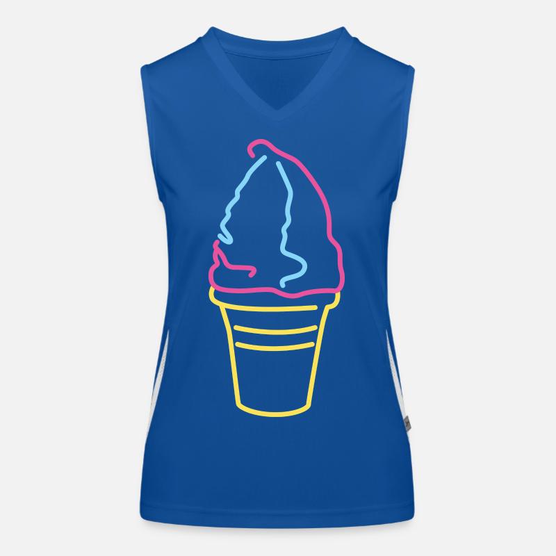 Buntes Softeis Funktionelles Kontrast-Tank Top für Frauen