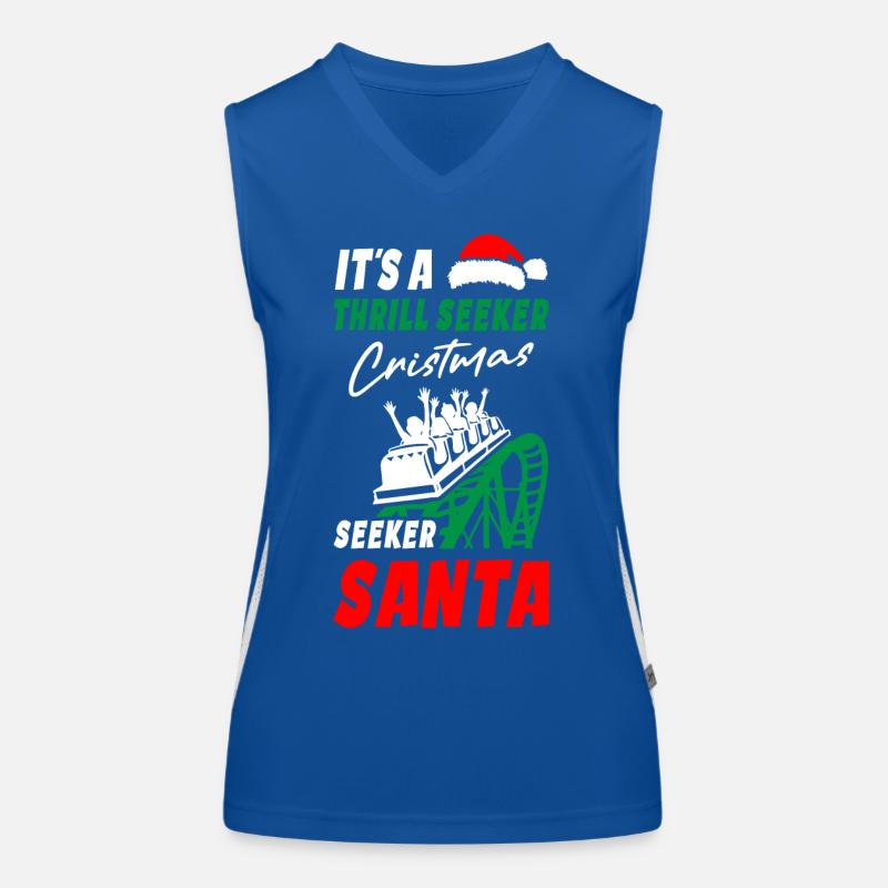 Roller Coaster Christmas Women's Functional Contrast Tank Top