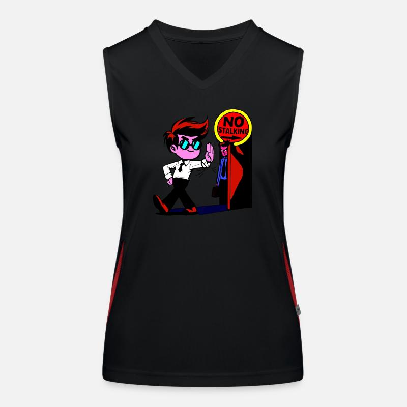 Pas de harcèlement Débardeur respirant contrasté Femme