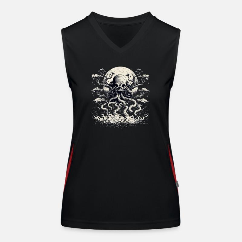 Octopus-tree 2 Women's Functional Contrast Tank Top