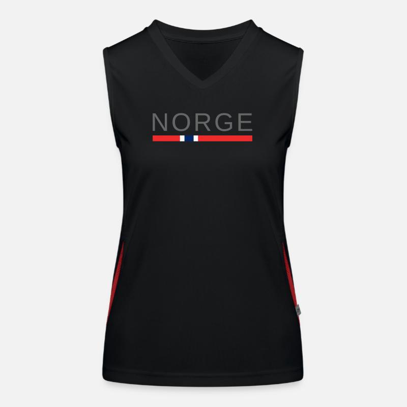 Norwegen Funktionelles Kontrast-Tank Top für Frauen