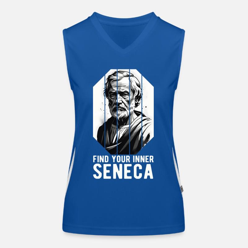 Seneca Stoicism Stoic Philosopher Women's Functional Contrast Tank Top