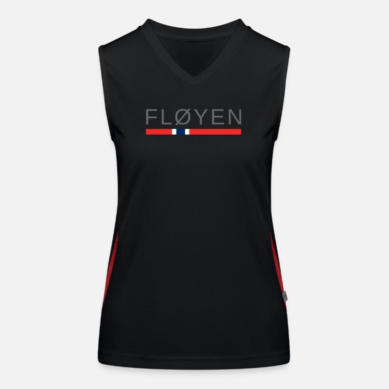Fløyen Norwegen Funktionelles Kontrast-Tank Top für Frauen
