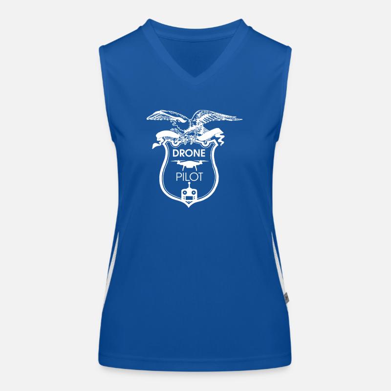 Drone pilot | Cool drone lovers design Women's Functional Contrast Tank Top