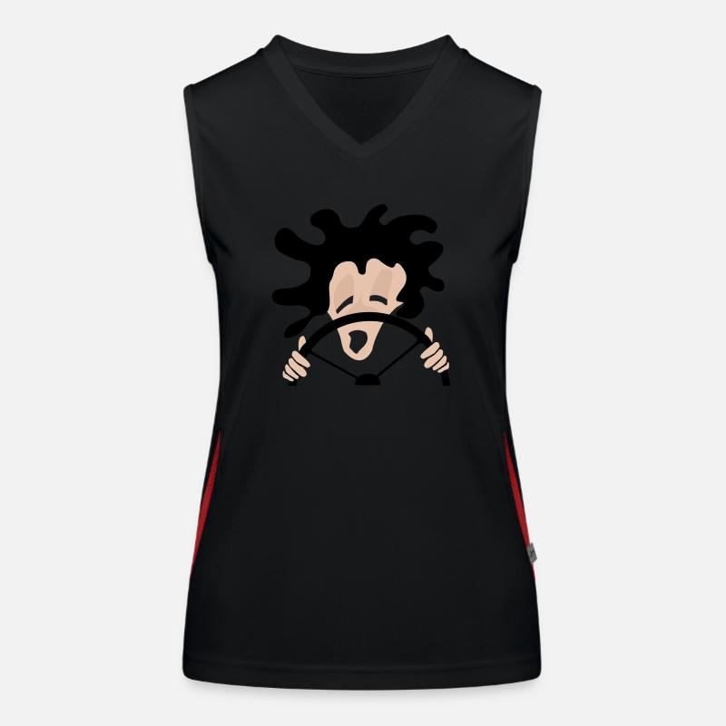 Fahrer Funktionelles Kontrast-Tank Top für Frauen