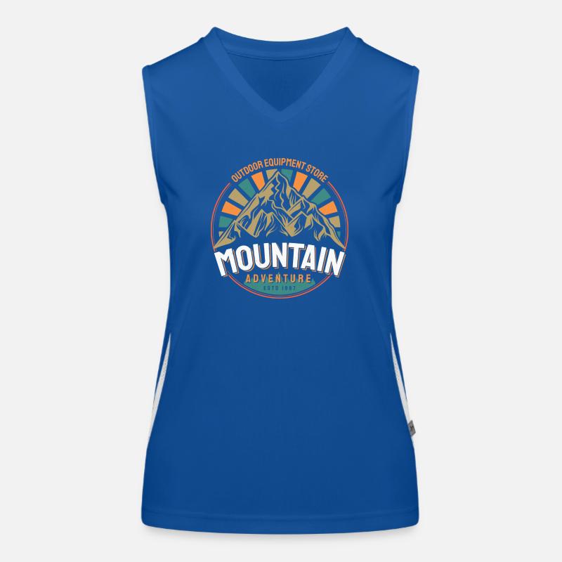 RETRO Berg Amo Funktionelles Kontrast-Tank Top für Frauen