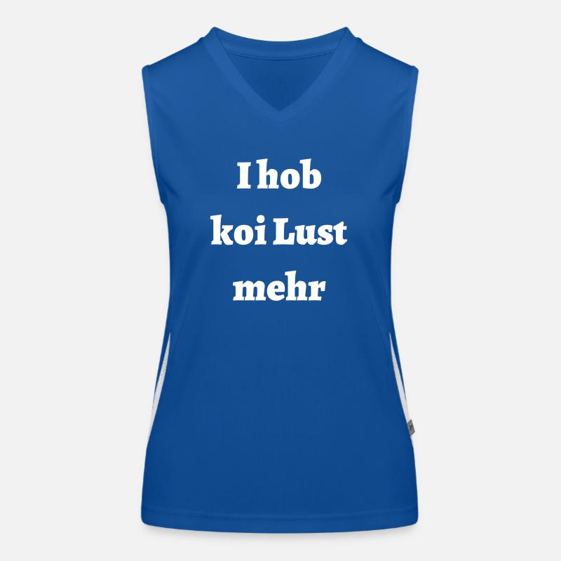 Keine Lust - bayerischer Spruch Funktionelles Kontrast-Tank Top für Frauen