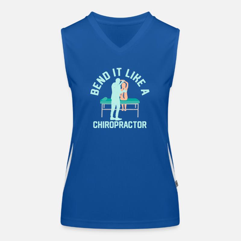 Pliez-le comme un chiropraticien physiothérapeute Chi Débardeur respirant contrasté Femme