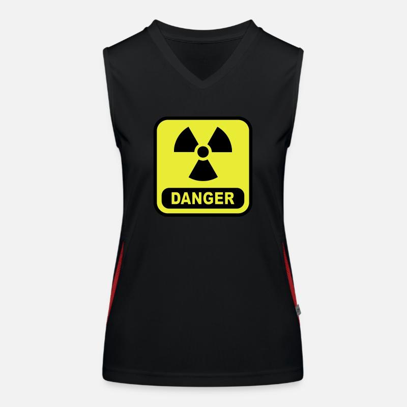 Danger Atom Funktionelles Kontrast-Tank Top für Frauen