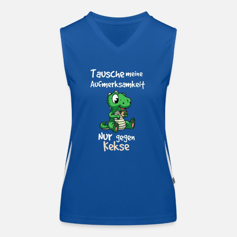 Kleines Krokodil Spruch Design Funktionelles Kontrast-Tank Top für Frauen