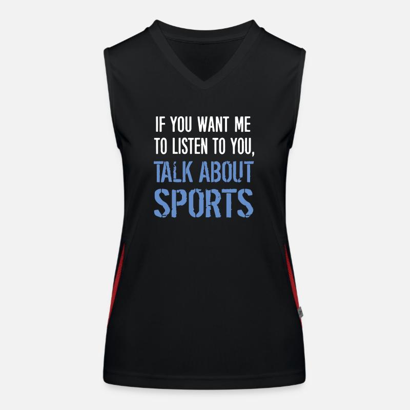 Sport - Women's Functional Contrast Tank Top - black/red