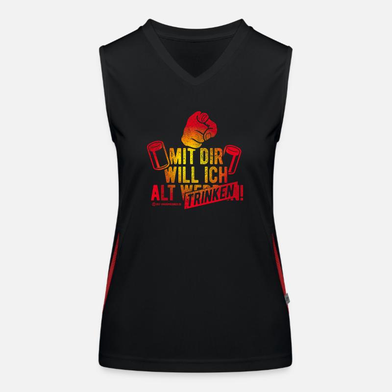 Mit dir will ich Alt T-Shirts Funktionelles Kontrast-Tank Top für Frauen