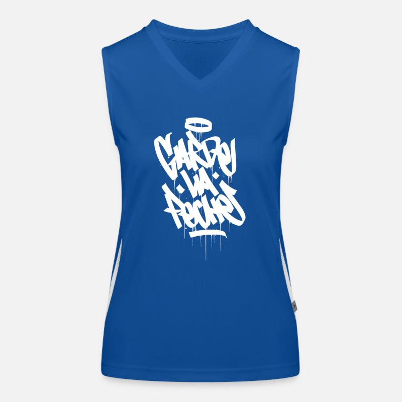 garde la peche blanc Débardeur respirant contrasté Femme