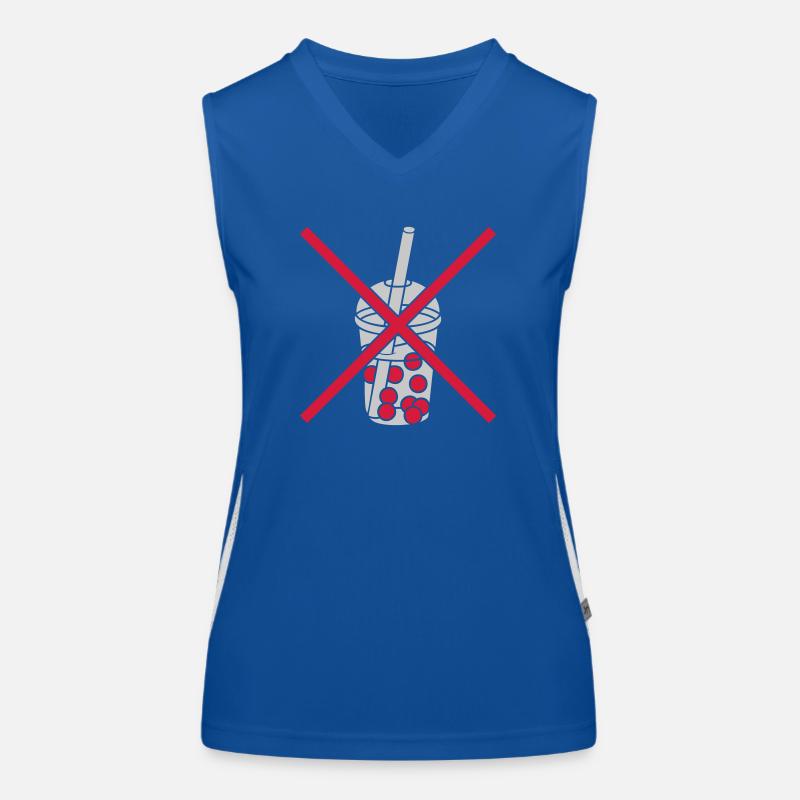 Zone Bubble Tea prohibited Women's Functional Contrast Tank Top