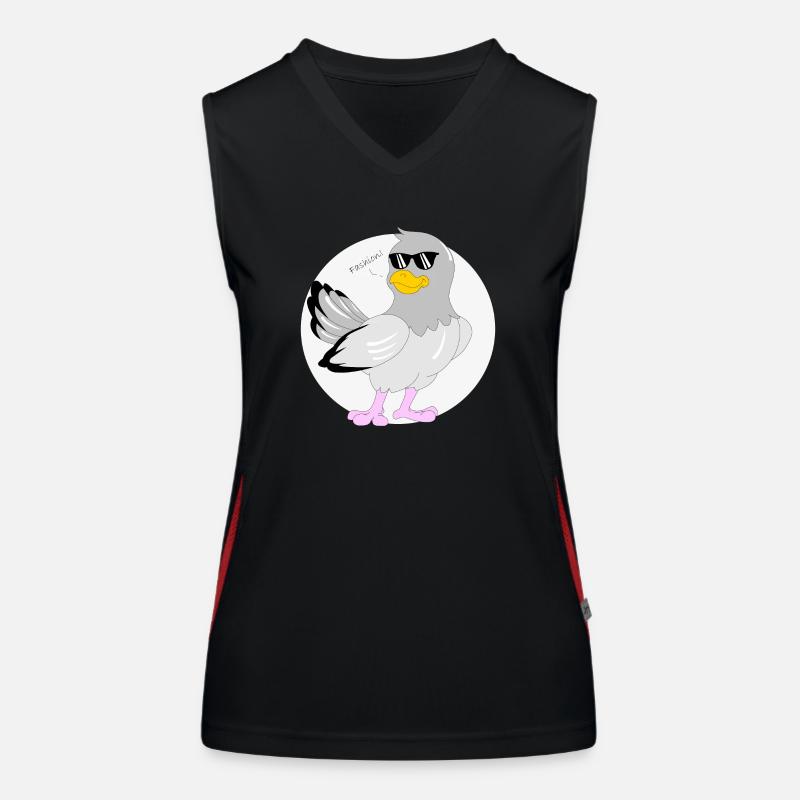 Modetaube Funktionelles Kontrast-Tank Top für Frauen