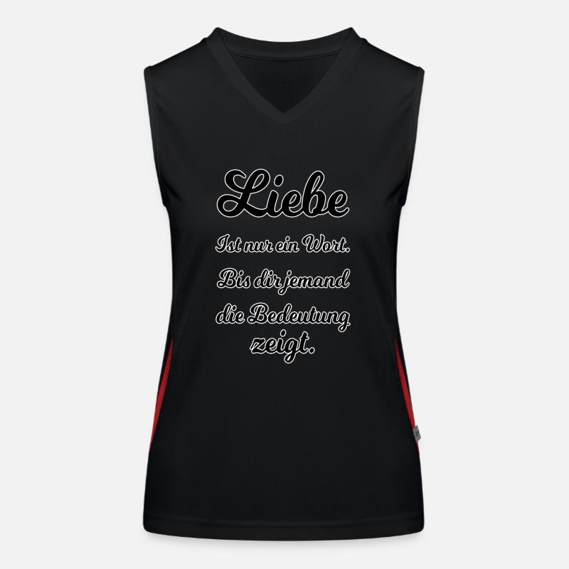 Liebe Funktionelles Kontrast-Tank Top für Frauen