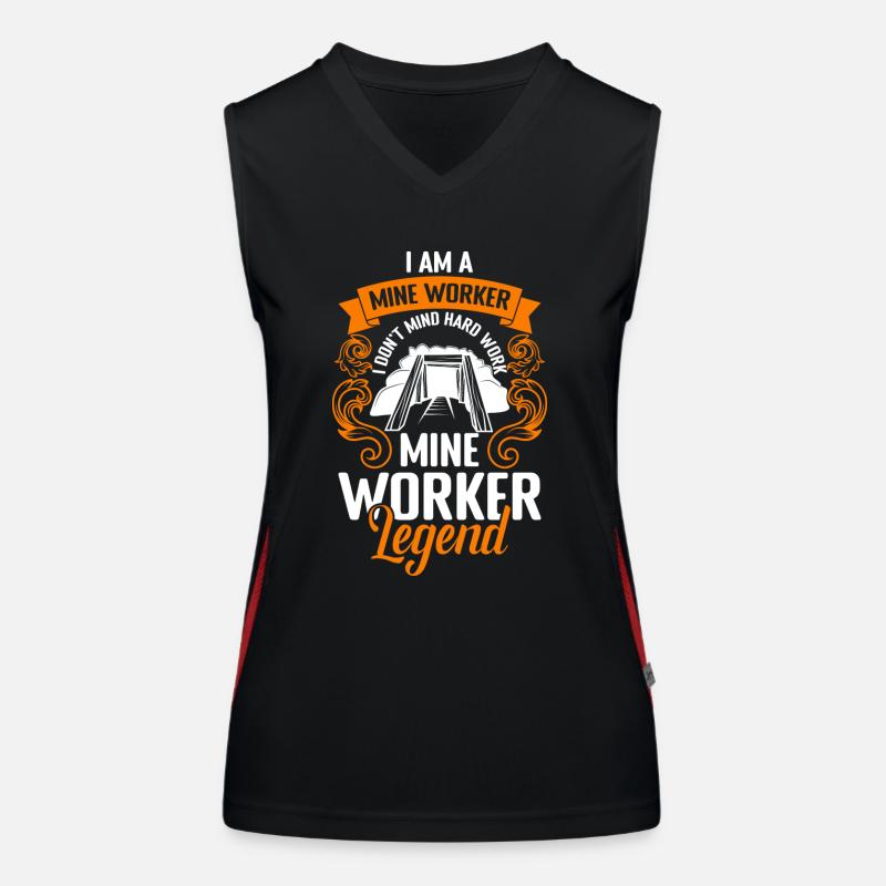 Miner miner pit Women's Functional Contrast Tank Top