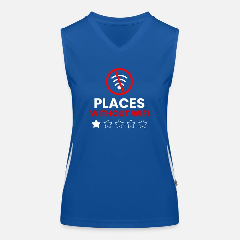 Pitches without WiFi Women's Functional Contrast Tank Top