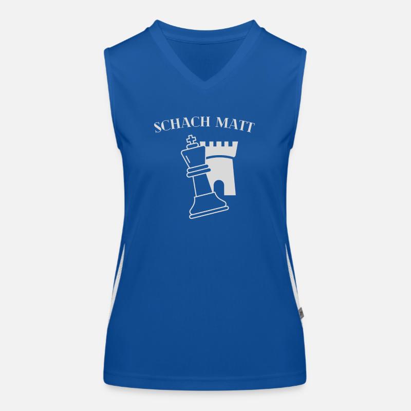 Schach Schach-Matt Funktionelles Kontrast-Tank Top für Frauen