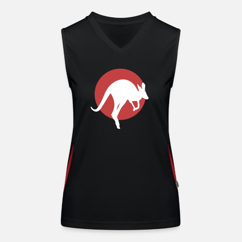 Känguru Funktionelles Kontrast-Tank Top für Frauen