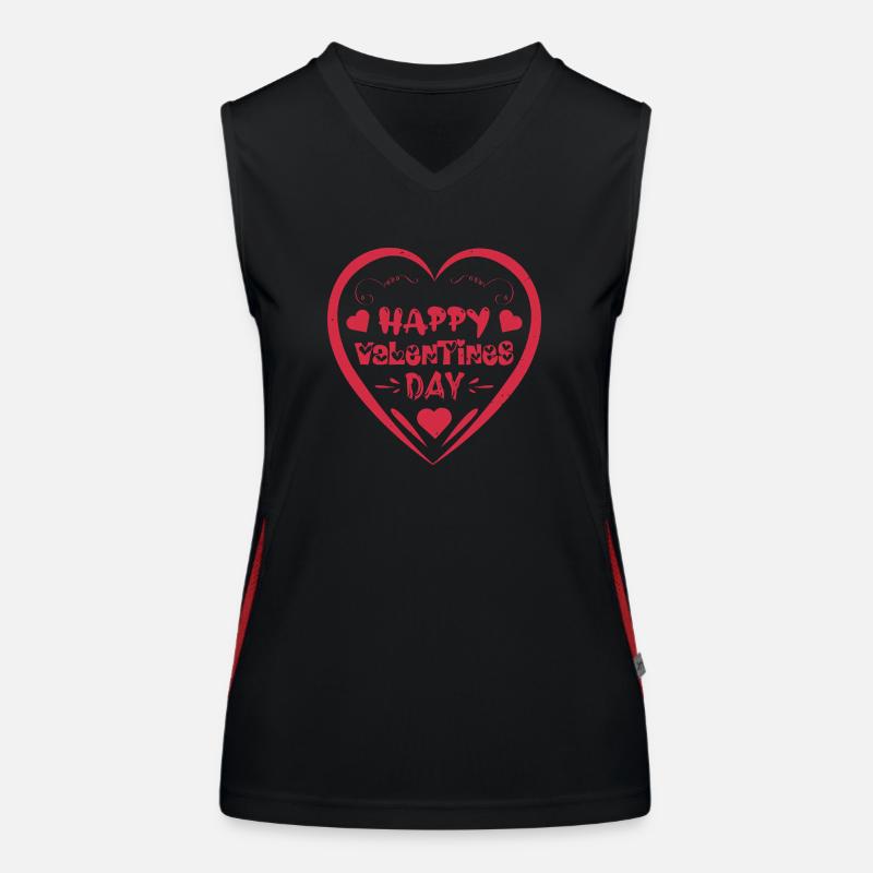 HAPPY VALENTINE S DAY Women's Functional Contrast Tank Top