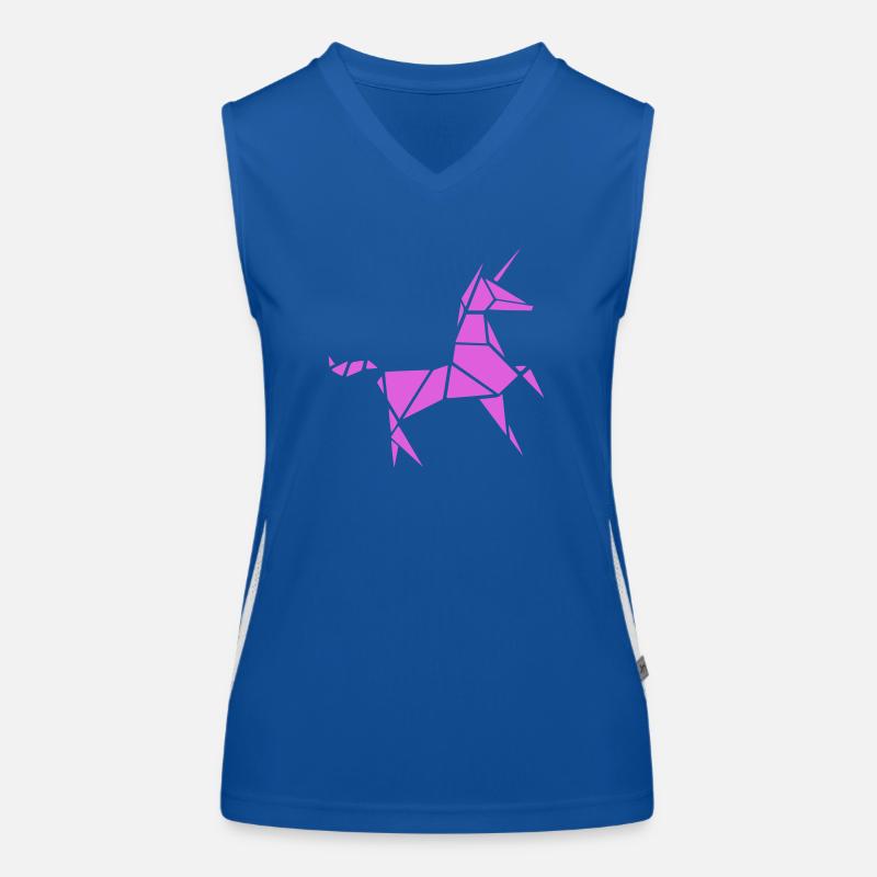 Licorne 2 Débardeur respirant contrasté Femme
