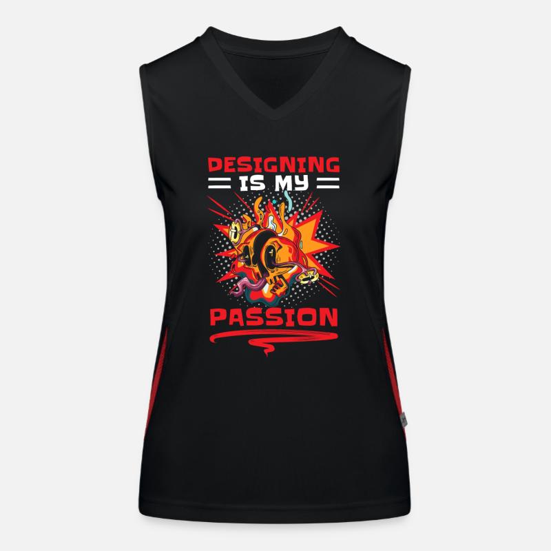Retro Art Comic Strips Boom Women's Functional Contrast Tank Top