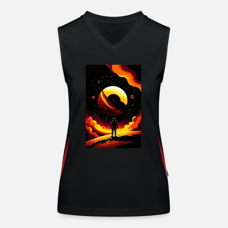 lost in space Débardeur respirant contrasté Femme