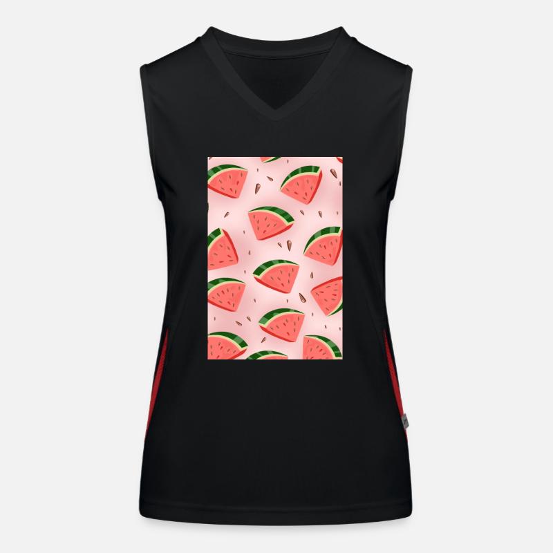 Tranches de pastèque Débardeur respirant contrasté Femme