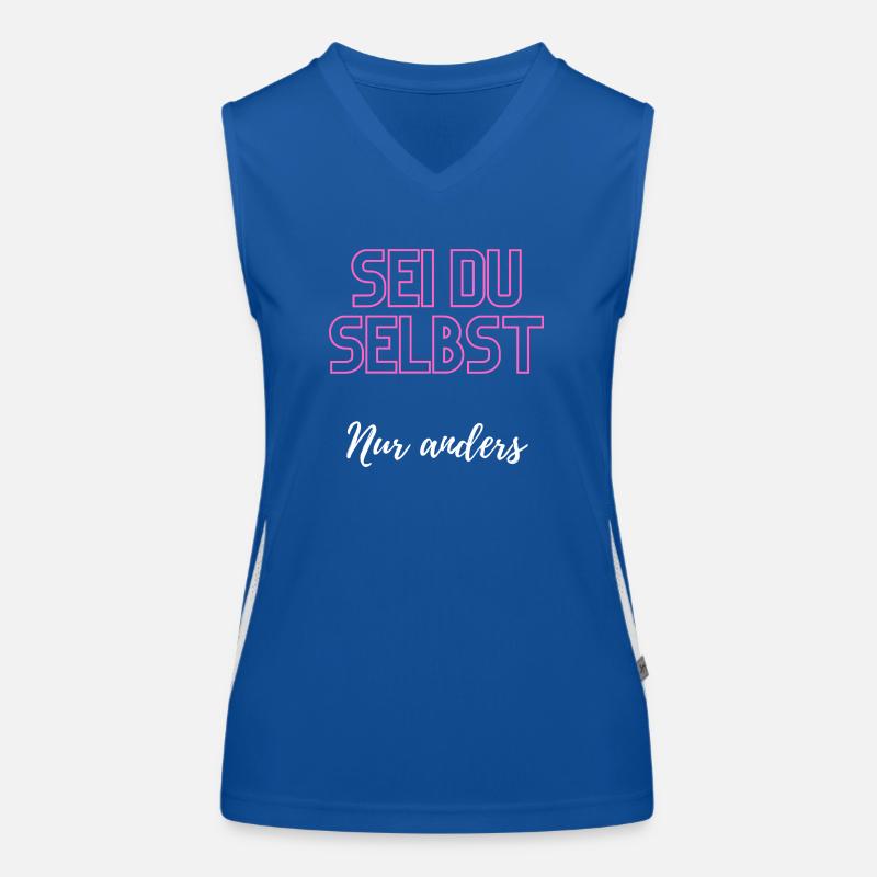 Sei du selbst, nur anders Funktionelles Kontrast-Tank Top für Frauen